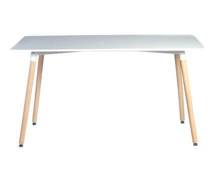 MESA RETRO RECTANGULAR COLOR BLANCO 120x80x75