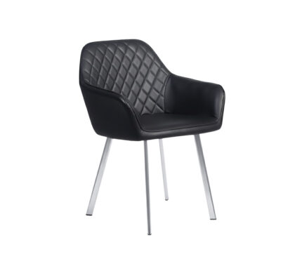 SILLA VELVED BIPIEL PATAS CHROME