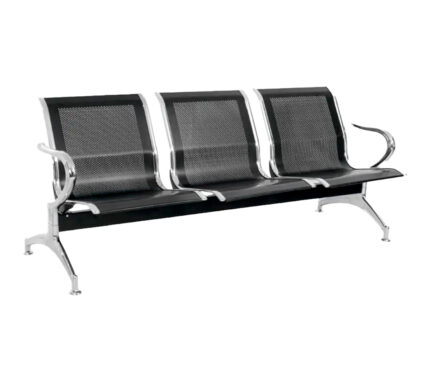 TANDEM 3 PUESTOS NEGRO