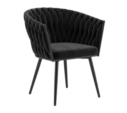 Silla Larissa Black Gamuza